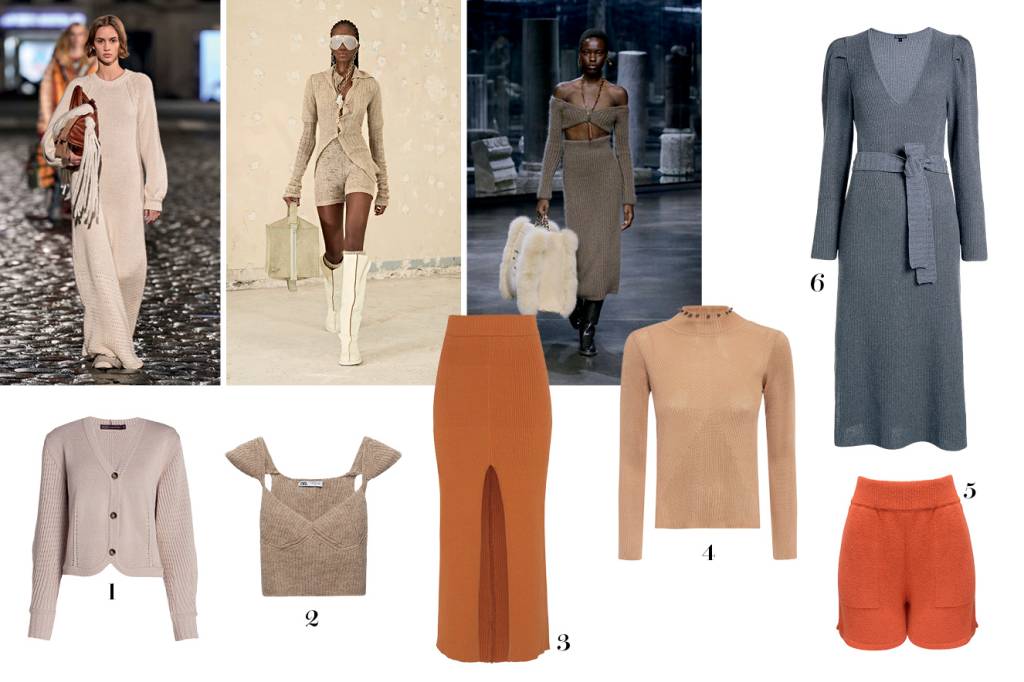 VITRINE INVERNO2 modelos e peças de roupa de tricô