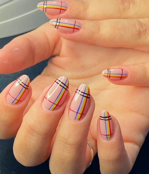Plaid Nails