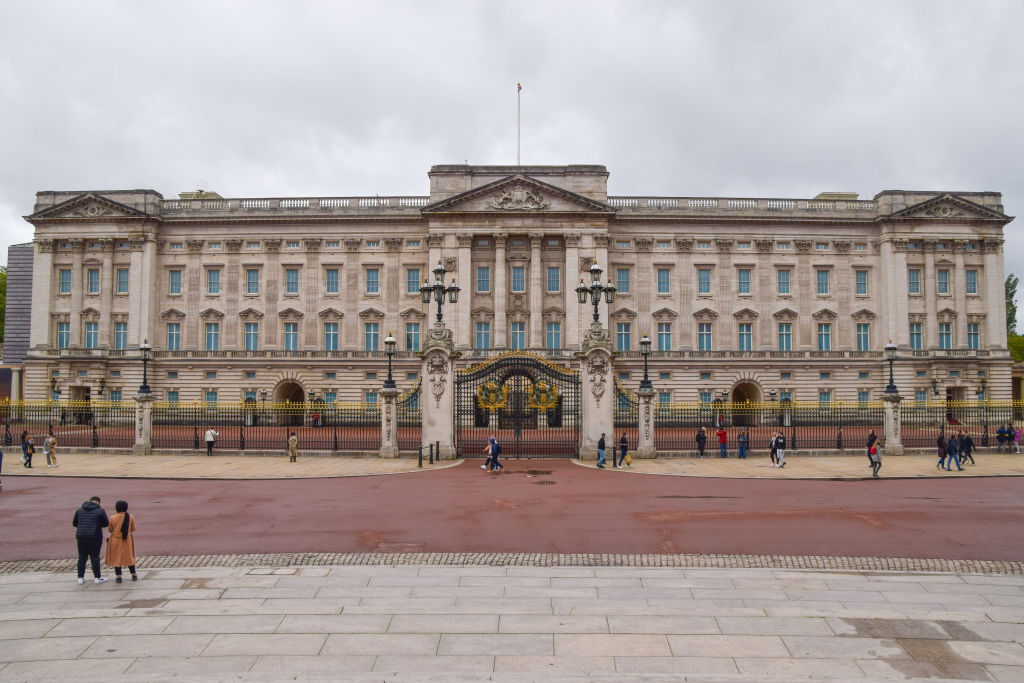 Exterior view of Buckingham Palace in London Palácio