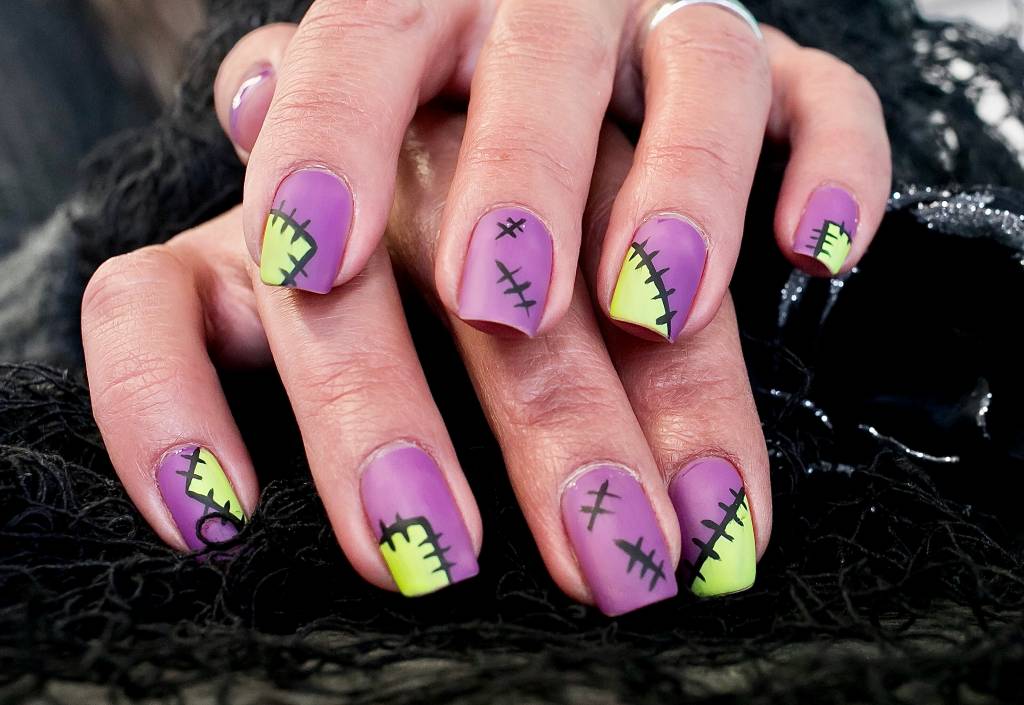 Halloween Patches Nail Art Design Christina Radcliffe