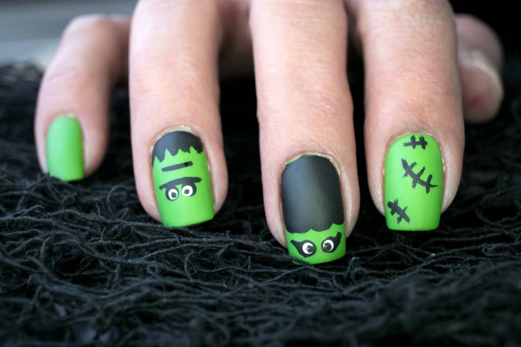 Halloween Monster Nail Art Design Christina Radcliffe