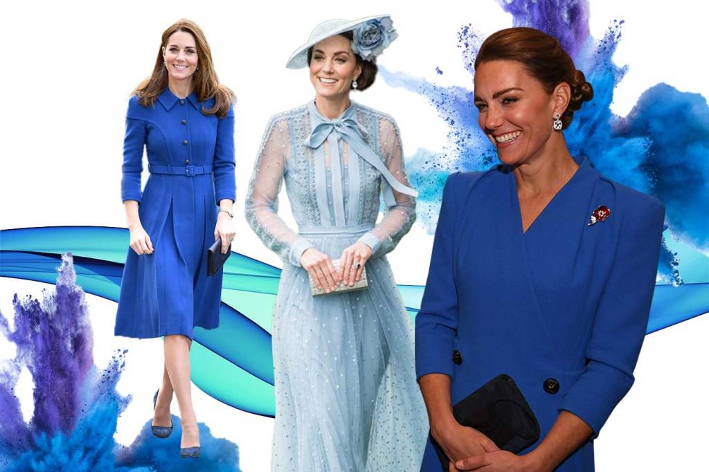 11 vestidos azuis de Kate Middleton que adoraríamos ter no armário