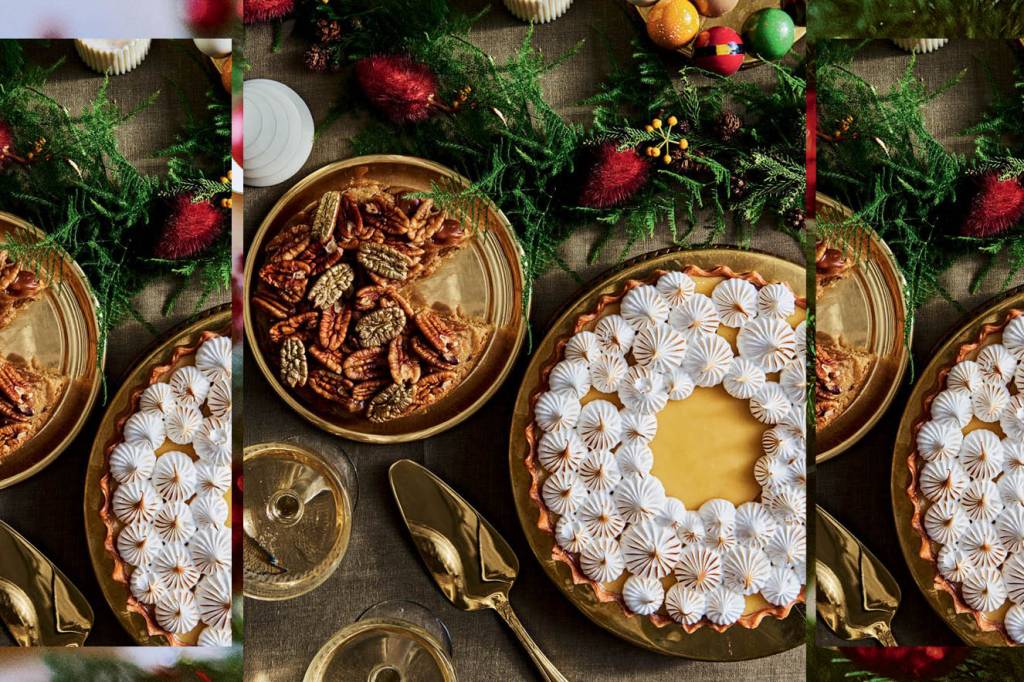 Receber Ceia de Natal – Santa Especiaria Big cookie de caramelo e noz-pecã e Torta de limão