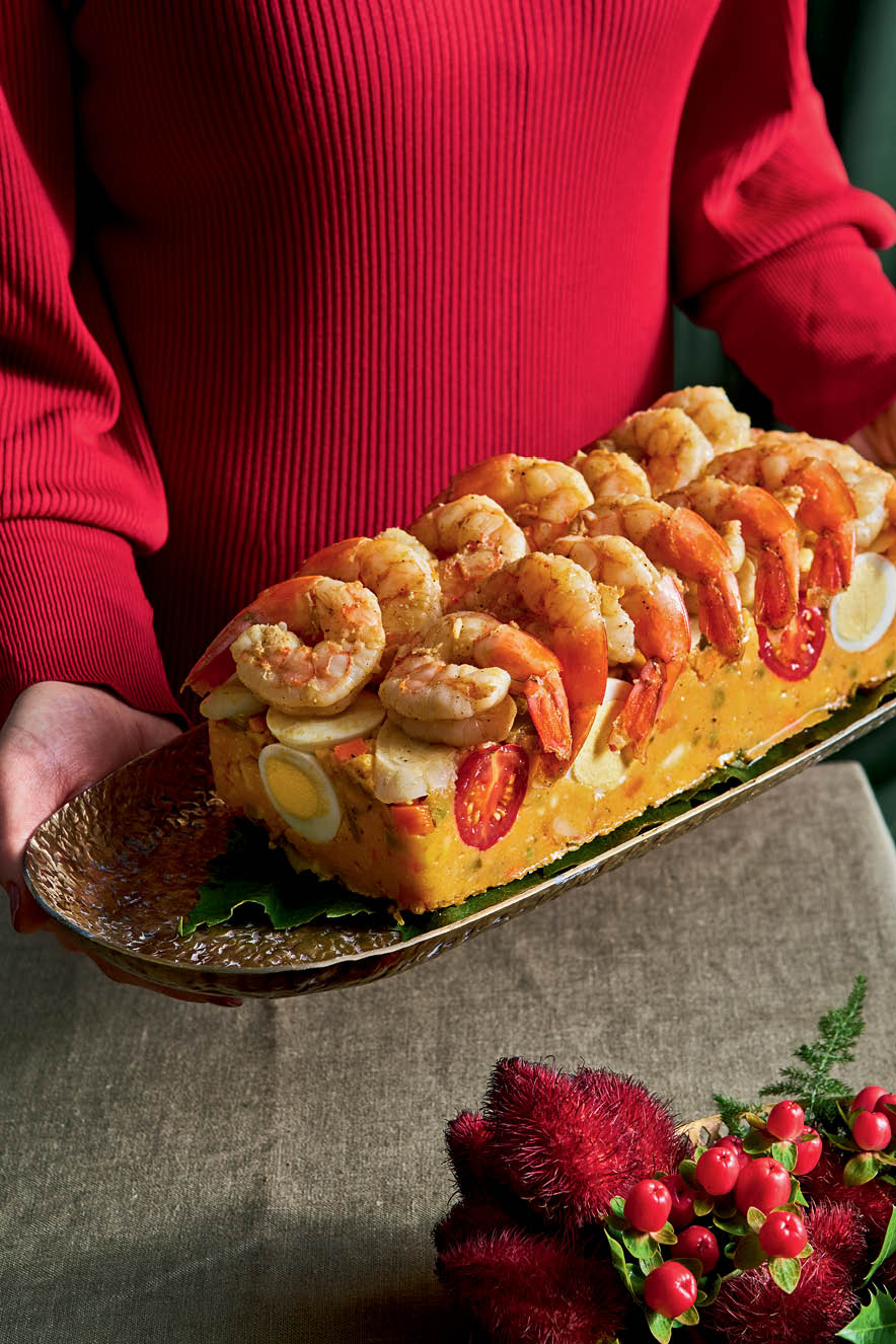 Cuscuz paulista com camar&otilde;es