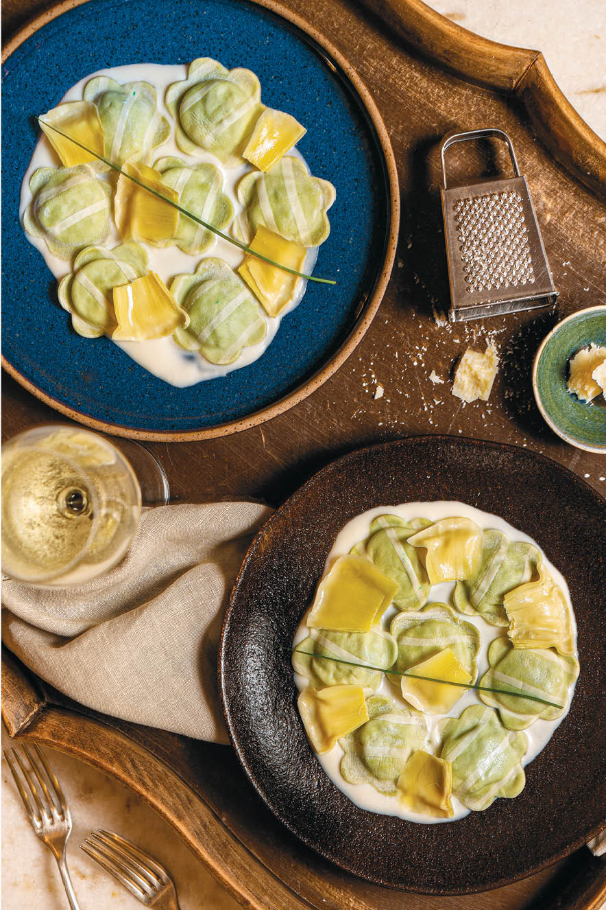 RECEBER BOSCO – Flor de alcachofra com mascarpone e fonduta Flor de alcachofra com mascarpone e fonduta