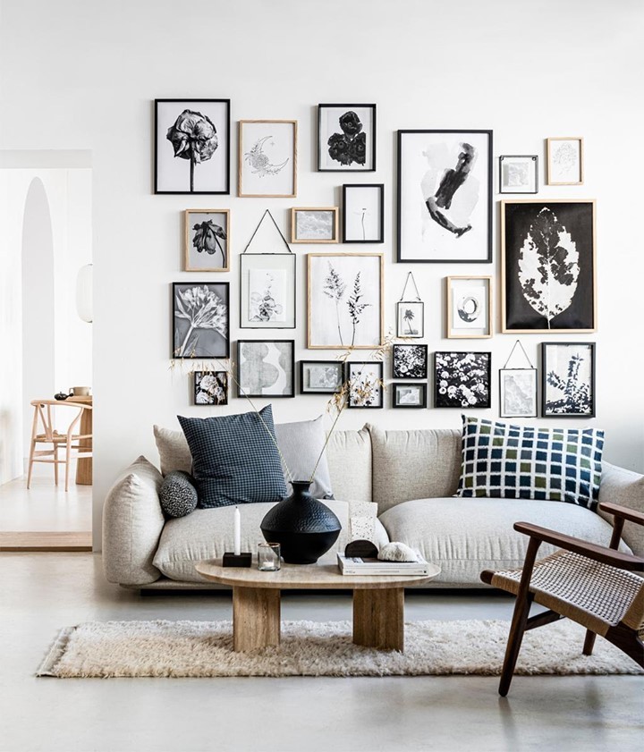 galeria-quadros-parede10 como decorar a parede com quadros