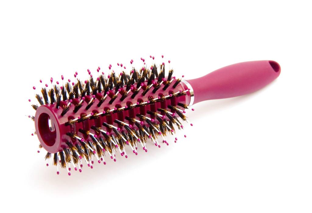 Comb Escova redonda de haste oca