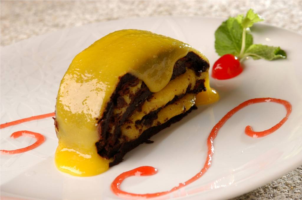 A Bela Sintra, Rocambole de Chocolate com baba de moça A Bela Sintra, Rocambole de Chocolate com baba de moça