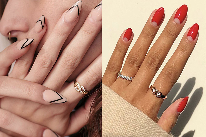 unhas decoradas minimalistas