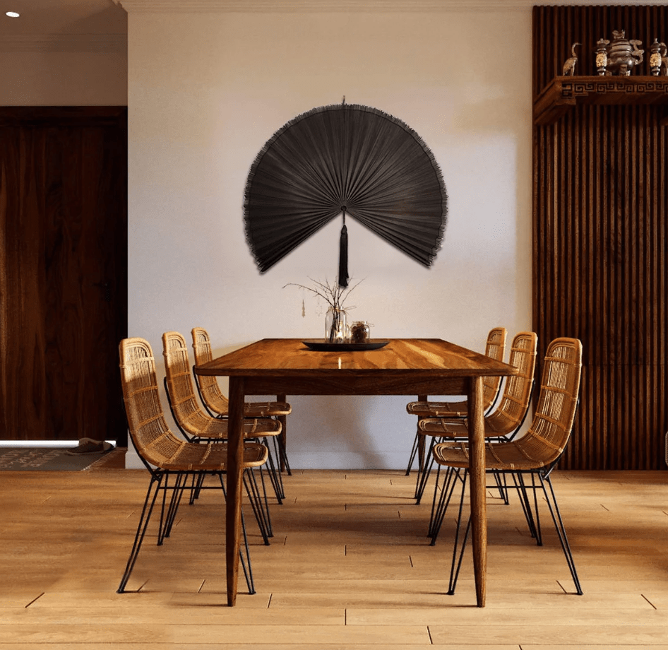 Decoração com leques