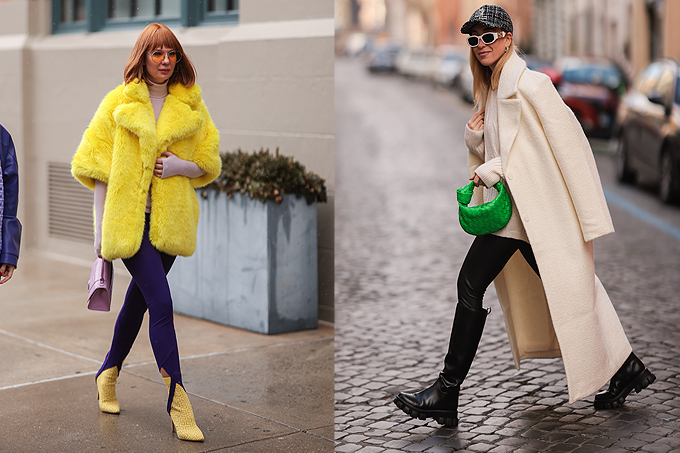 cores vibrantes no inverno