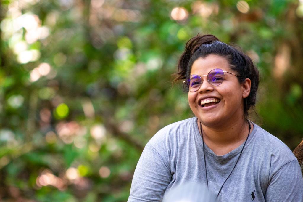 Amazônia Odenilze Ramos A jovem liderança e ativista ribeirinha, Odenilze Ramos.