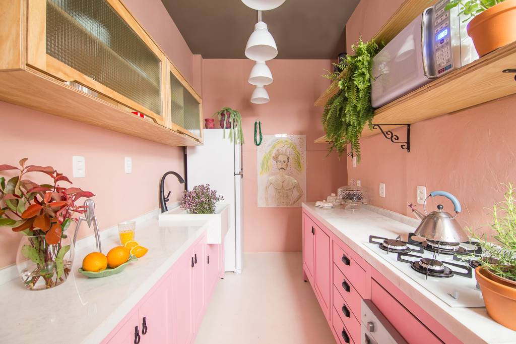 barbiecore na decoração cozinha barbiecore