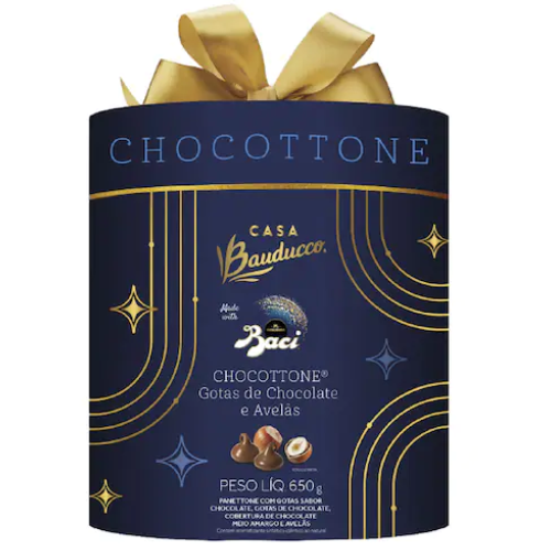 Chocottone Gotas de Chocolate e Avelãs Baci Perugina – Casa Bauducco Chocottone Gotas de Chocolate e Avelãs Baci Perugina - Casa Bauducco