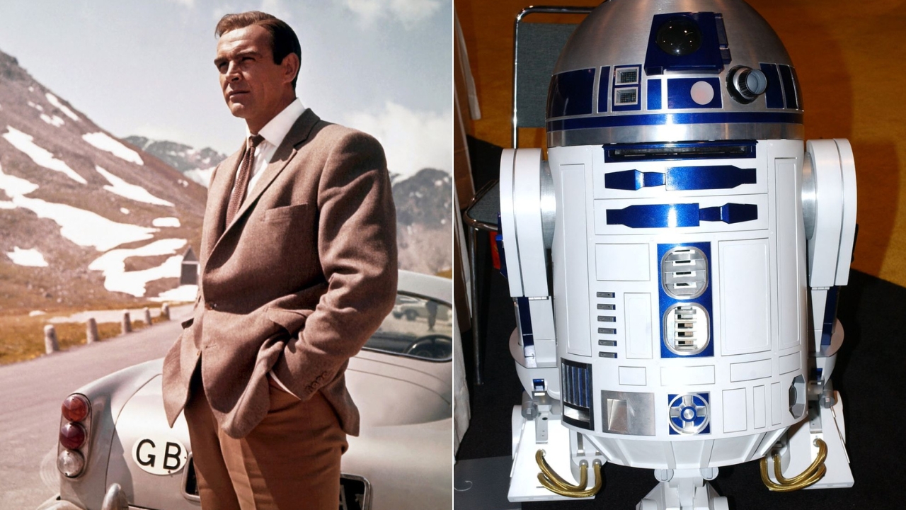 Sean Connery em "007" e R2D2 de "Star Wars".