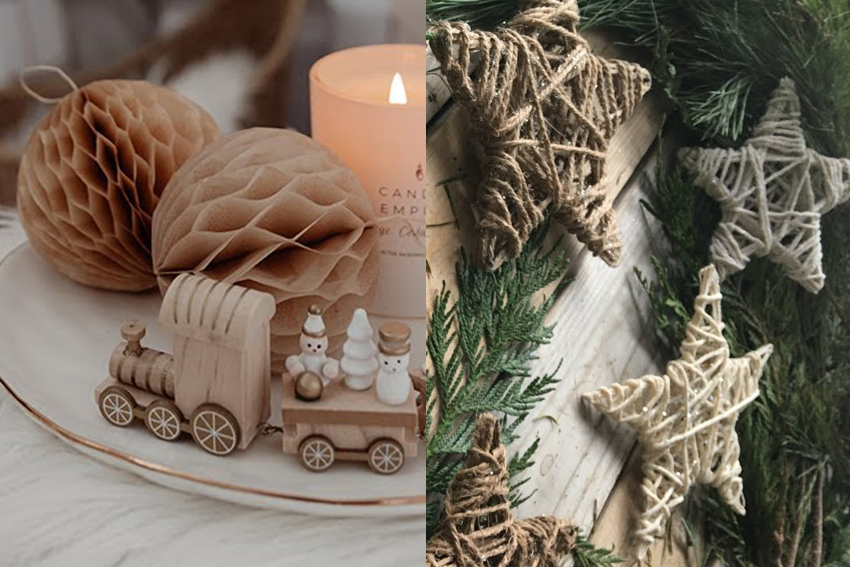 Passo a passo: 3 enfeites de árvore de Natal minimalistas e elegantes