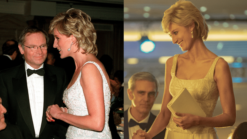 Princesa Diana durante jantar beneficente em 1996.