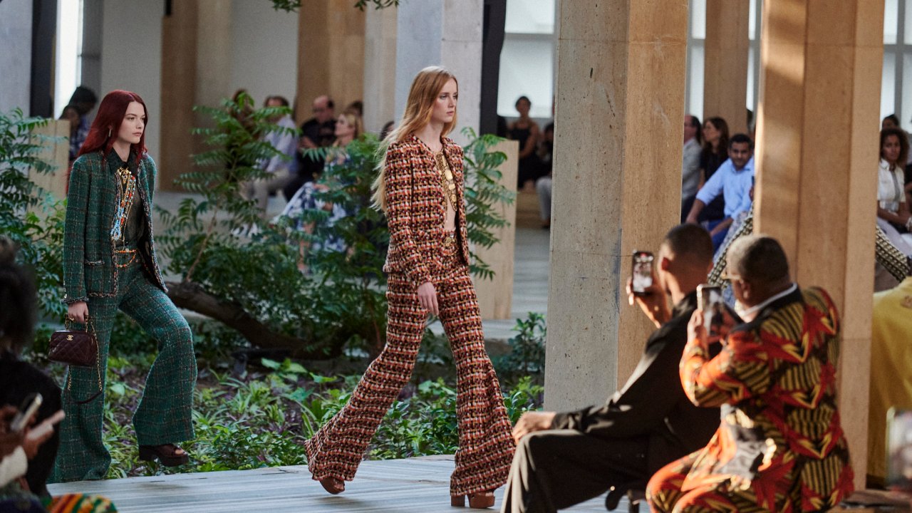 Desfile Métiers d'Art da Chanel, coleção Pre-Fall 2023, em Dakar.