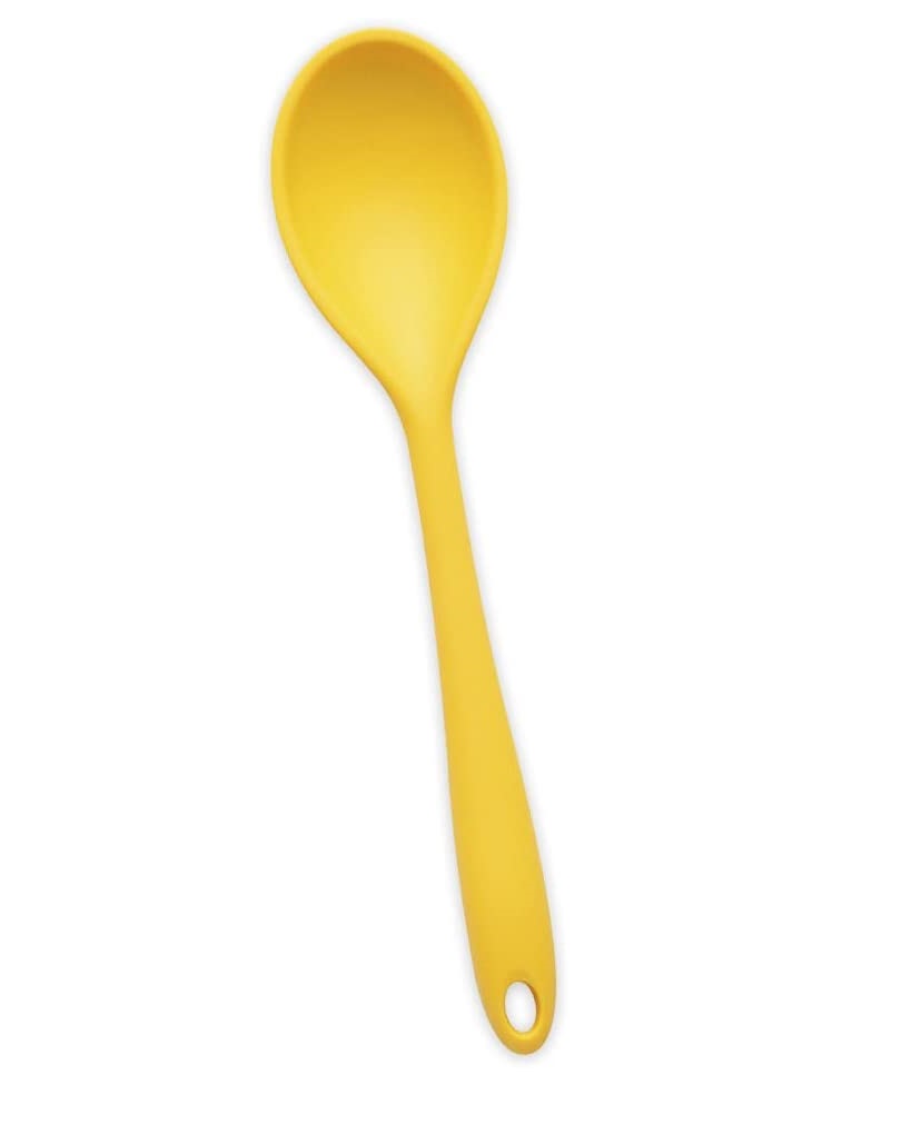 Colher de Silicone Amarela Grande