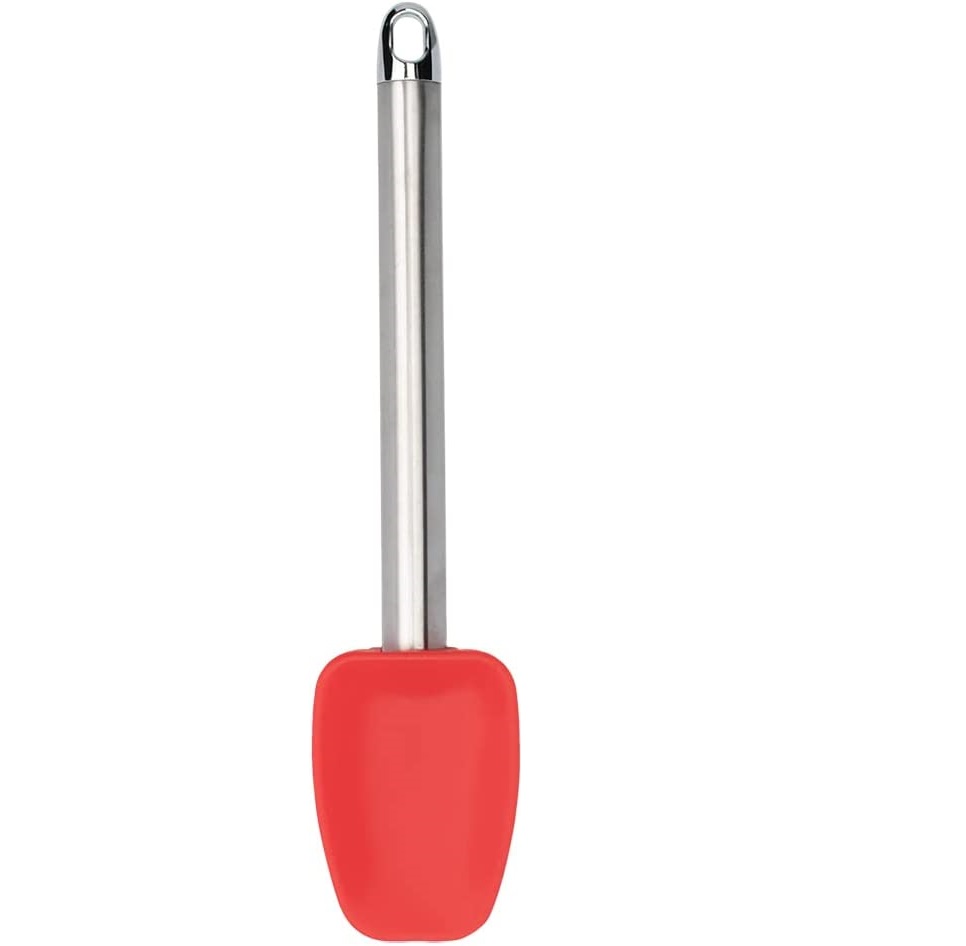 Espátula Com Cabeça de Silicone e Cabo em Inox