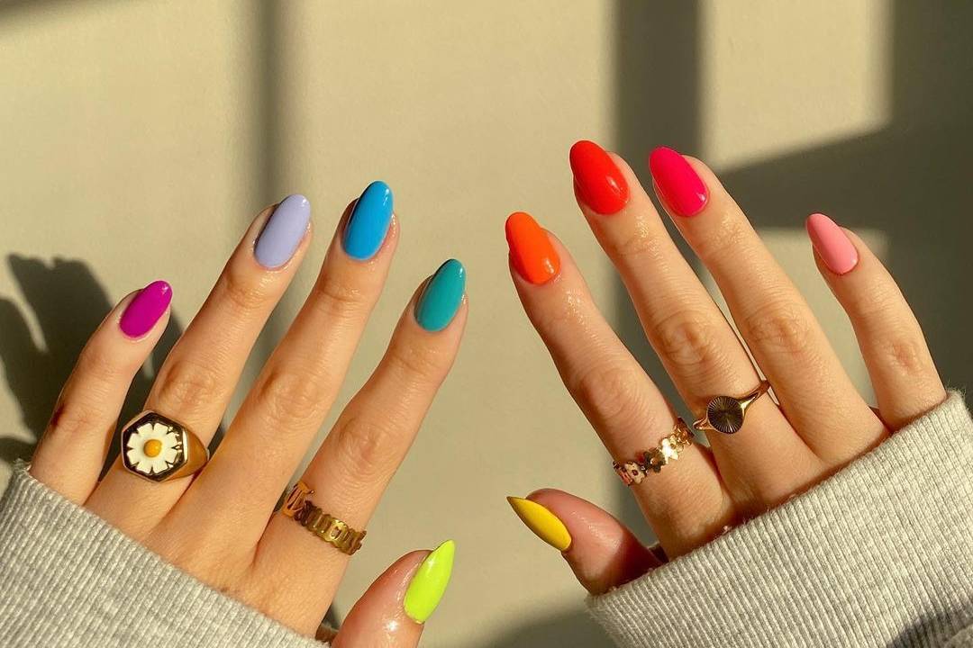 skittle nails