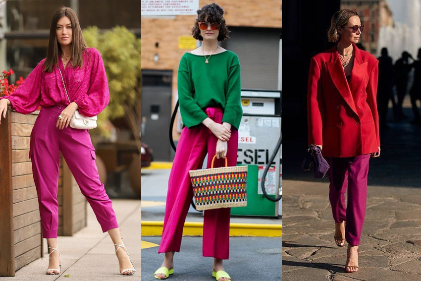 viva-magenta combinar looks com viva magenta