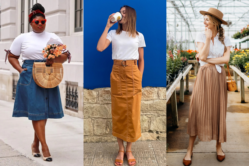 Diversifique! 8 looks com saia para o trabalho