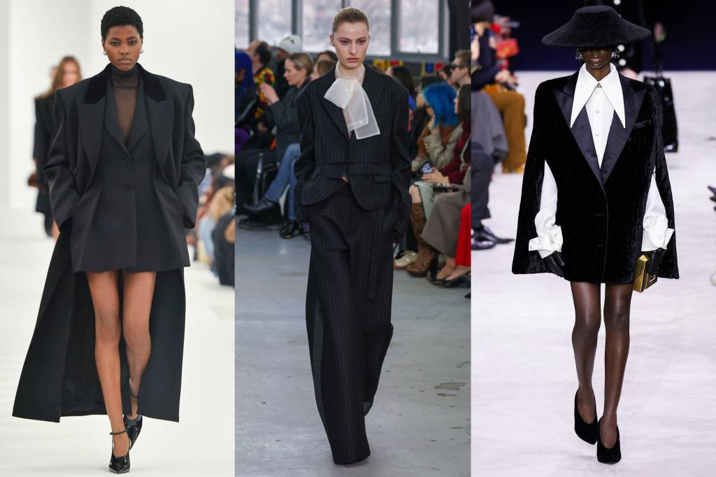 Versace FW23 Show – Runway Show alfaiataria feminina Paris Fashion Week