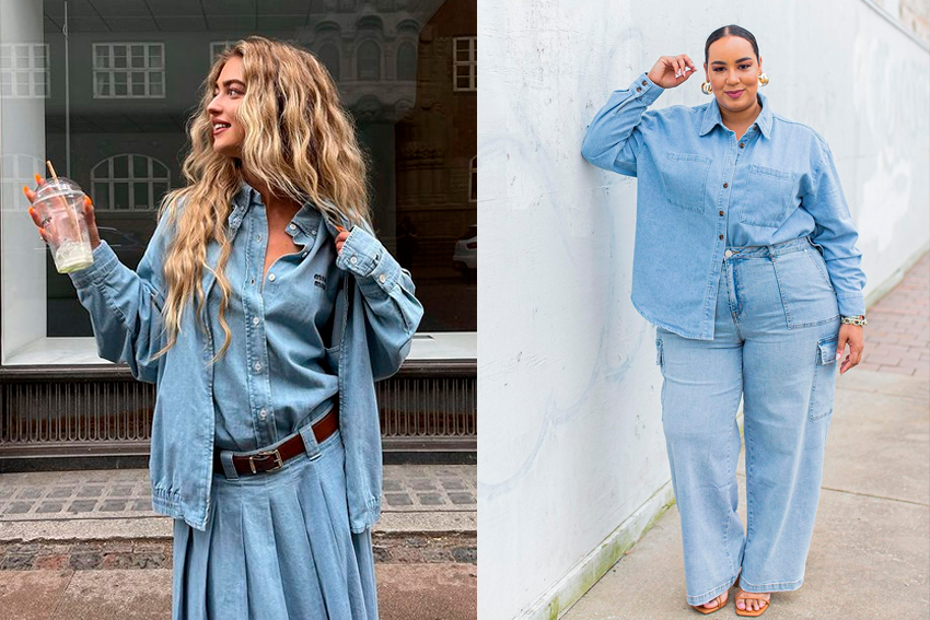 7 inspirações de looks com camisa jeans.