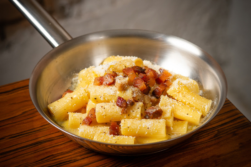 Carbonara do restaurante Daje Roma A carbonara do restaurante Daje Roma