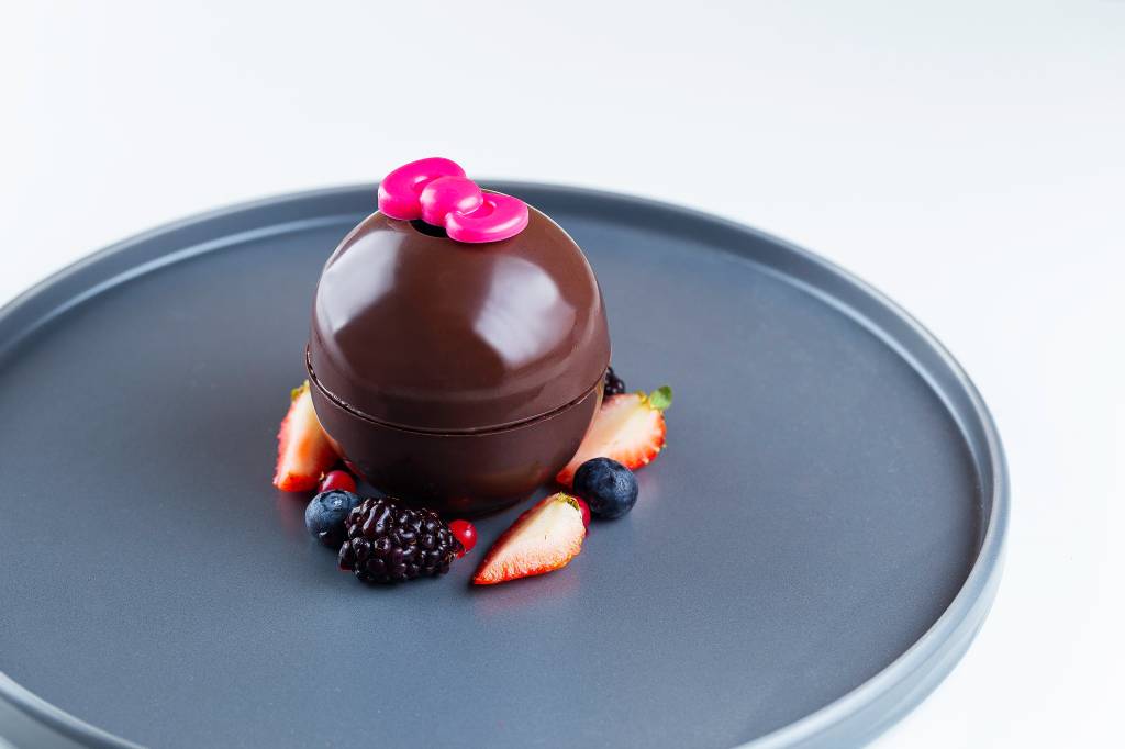 Esfera de Brownie – Restaurante 2D Hello Kitty Esfera de Brownie - Restaurante 2D Hello Kitty