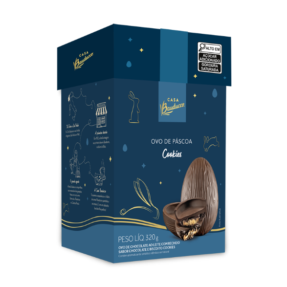 Ovo de Páscoa Cookies – Bauducco Ovo de Páscoa Cookies - Casa Bauducco