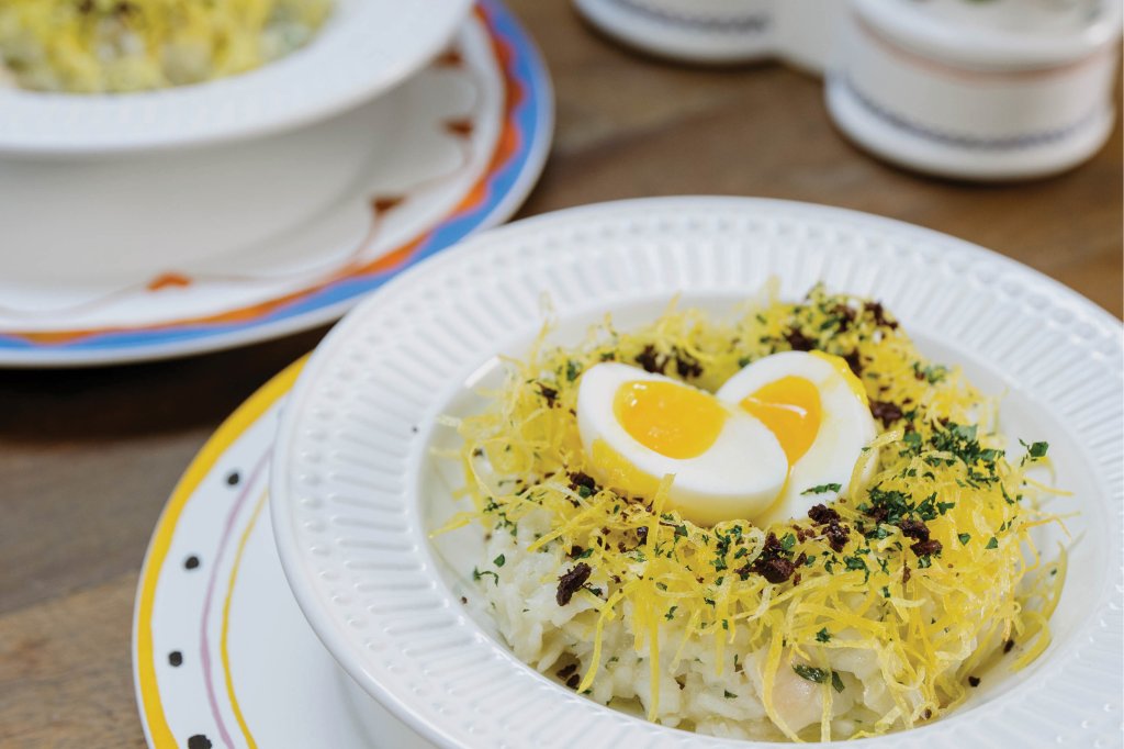 Receita de risoto de bacalhau, da chef Carla Pernambuco