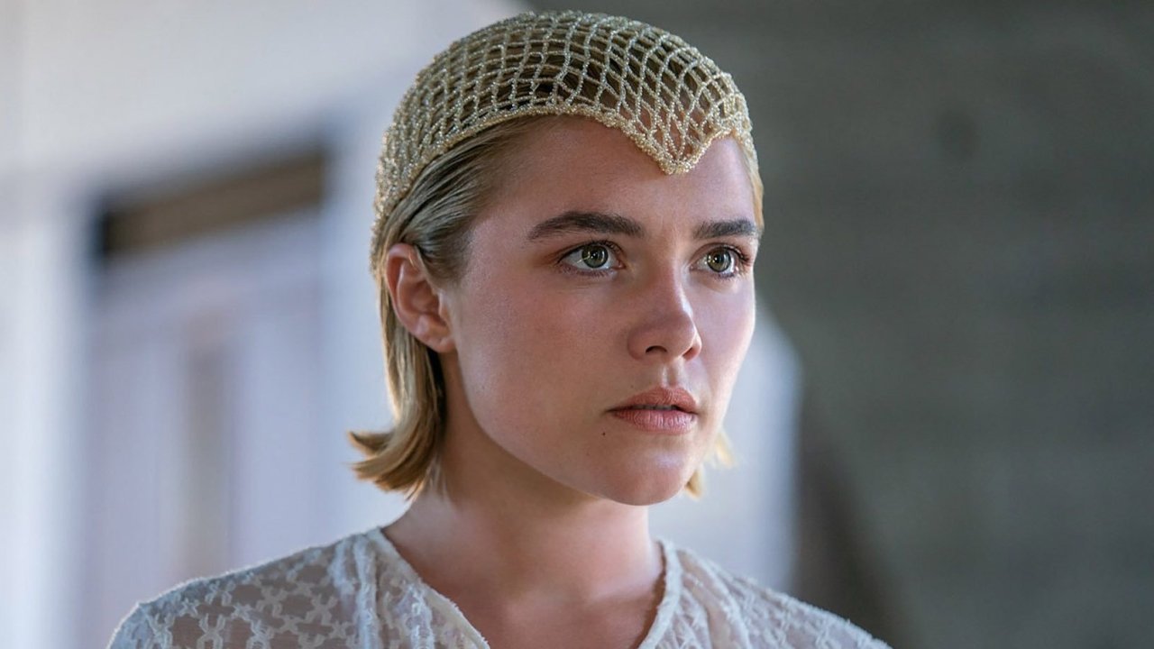 Florence Pugh como a Princesa Irulan em "Duna: Parte 2"