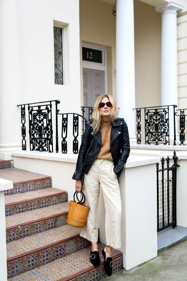 look 1 Look com jaqueta de couro