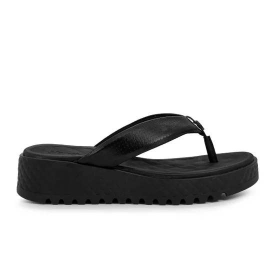 Chinelo de plataforma preto