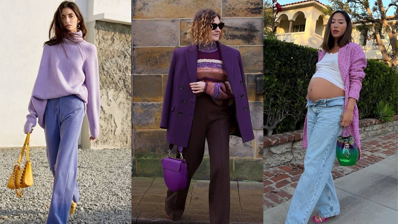 Looks com roxo
