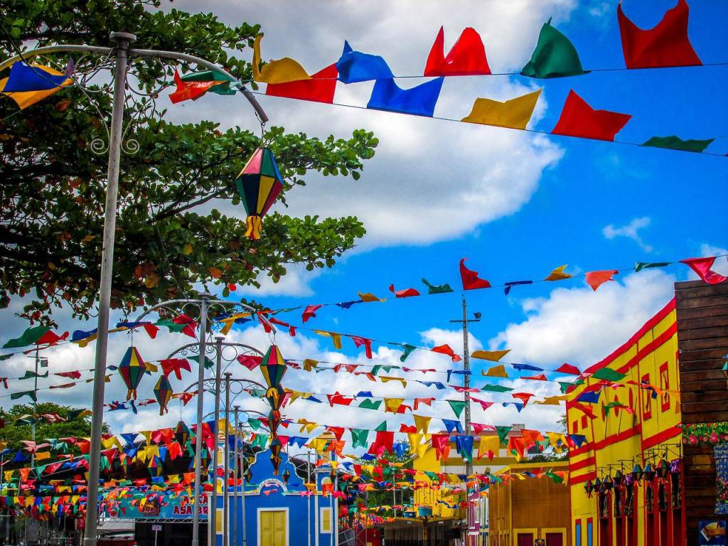 Festa Junina da Paróquia Nossa Senhora da Conceição na Praça Sílvio Romero.