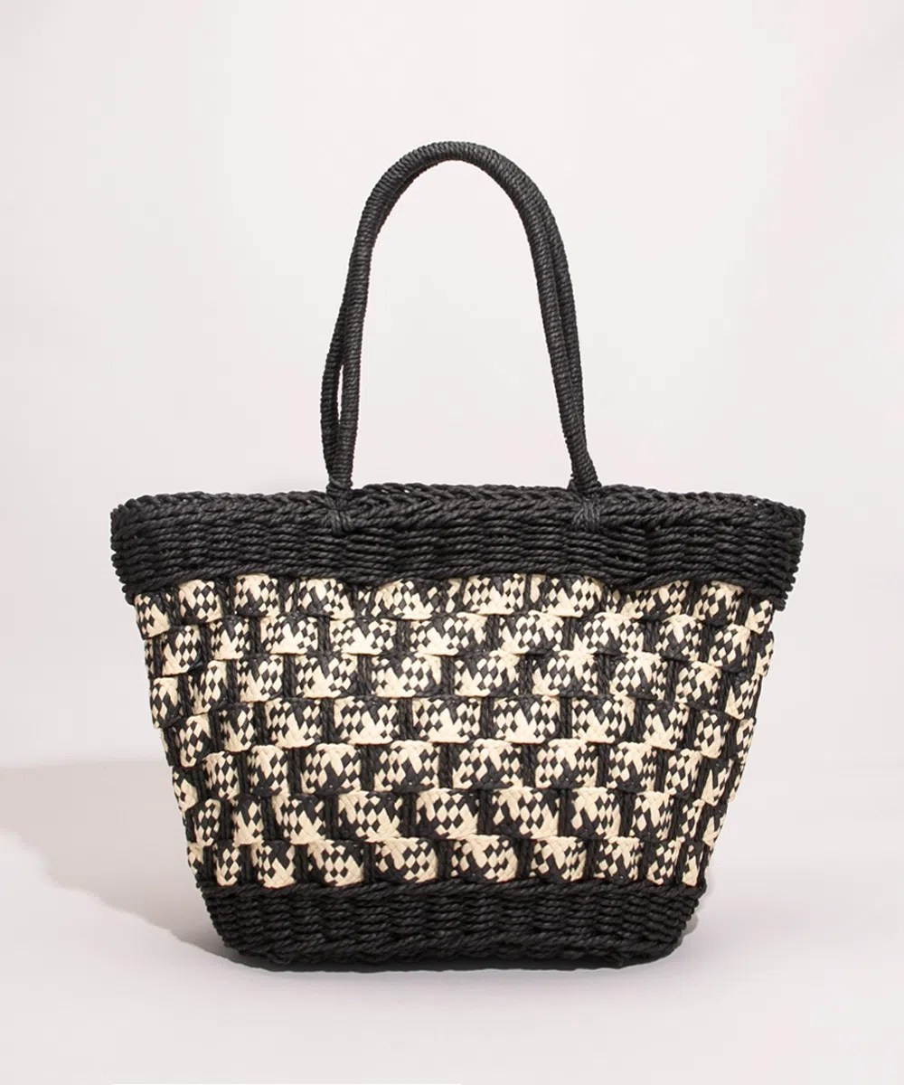 Bolsa shopper de palha