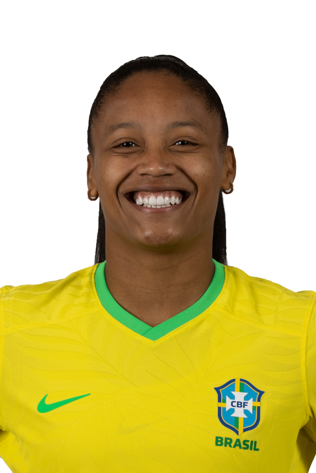 Ary Borges_3x4_SEM FUNDO Ary Borges, jogadora da seleção brasileira de futebol.