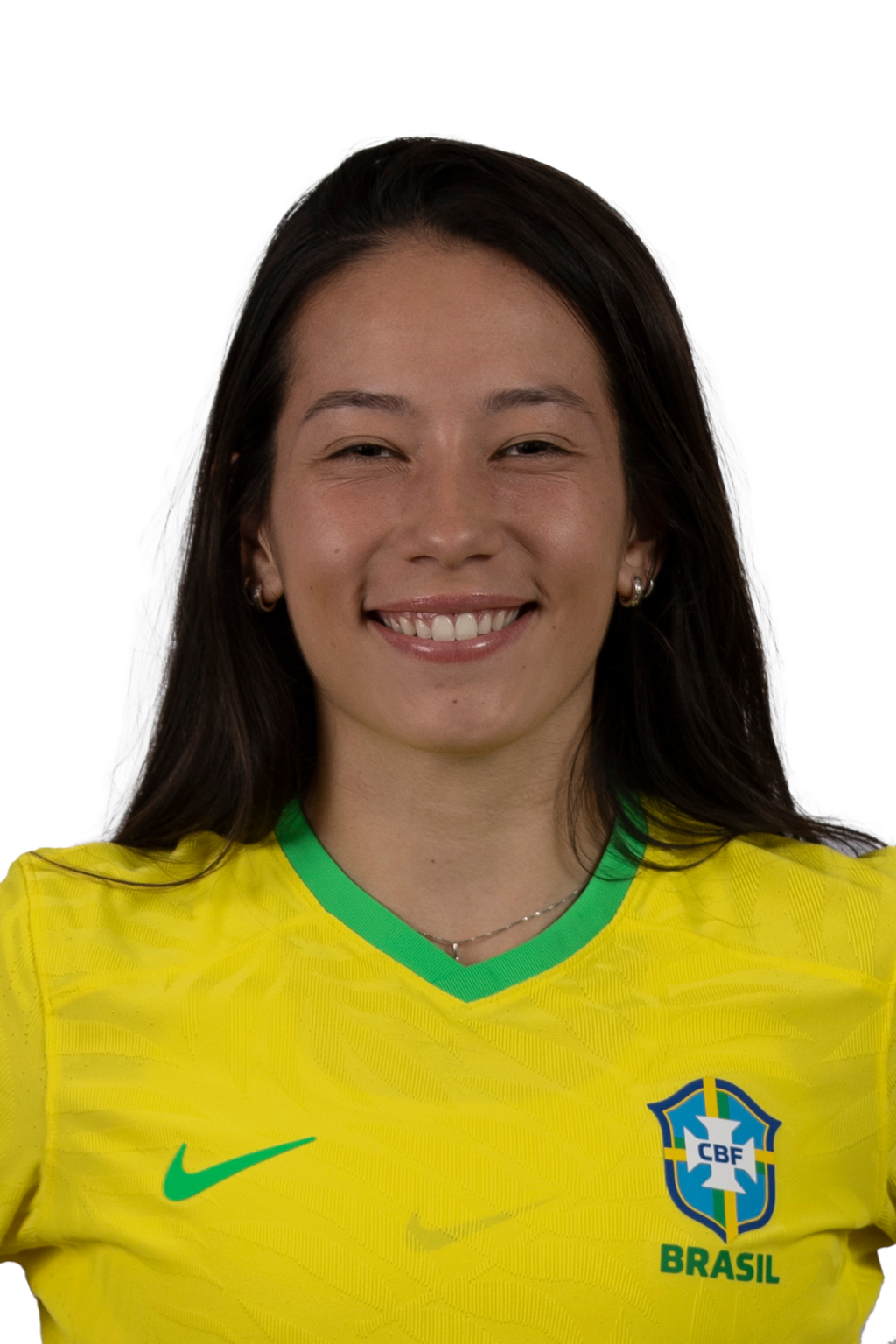 Bruninha_3x4_SEM FUNDO Bruninha, jogadora da seleção brasileira de futebol.