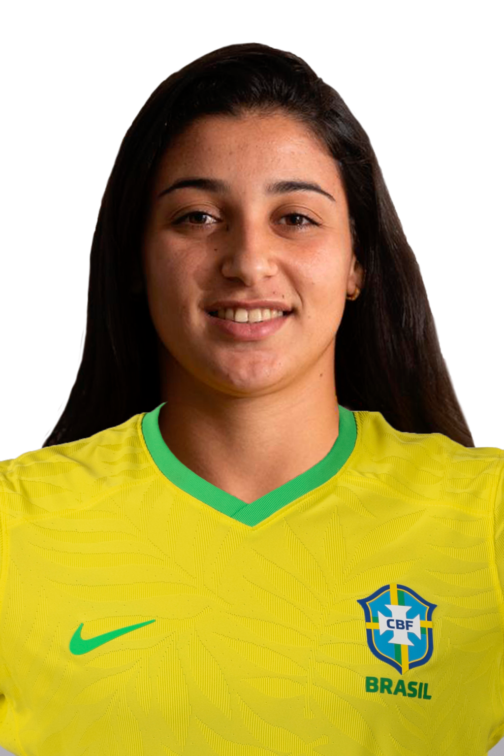 Duda Sampaio_3x4_SEM FUNDO Duda Sampaio, jogadora da seleção brasileira de futebol.