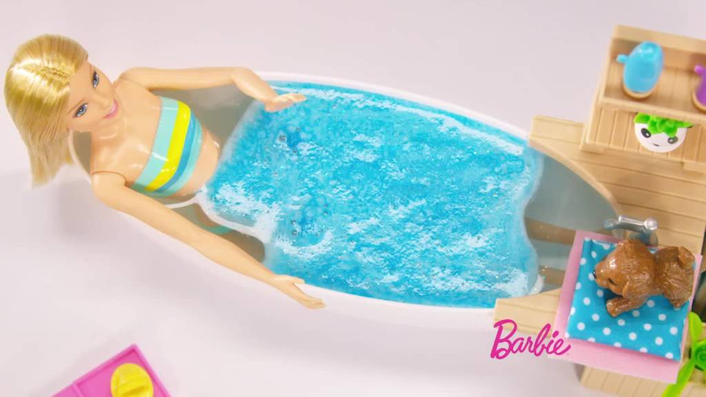 barbie-banho-de-espuma Barbie do signo de Libra.