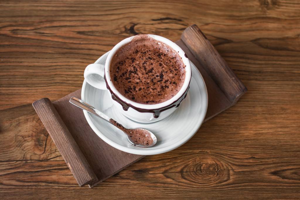 Chocolate quente low-carb Chocolate quente low-carb