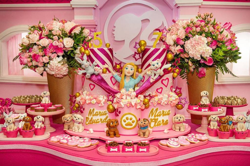 Decoração da Barbie em festa infantil Decoração da Barbie em festa infantil