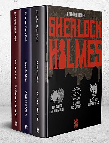 box-livros-sherlock-holmes box livros Grandes Obras Sherlock Holmes