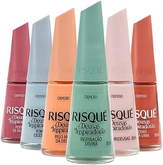 kit-esmalte-risque Kit Esmalte Risqué Deusas Inspiradoras 6 Cores