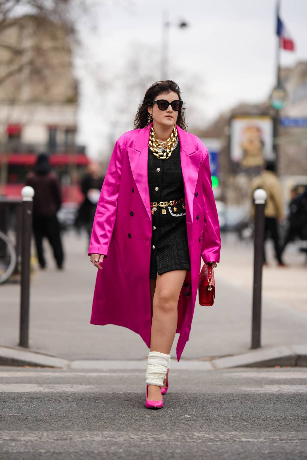 Street Style – Paris Fashion Week – Womenswear Fall Winter 2023 2024 : Day Nine looks balletcore com polainas