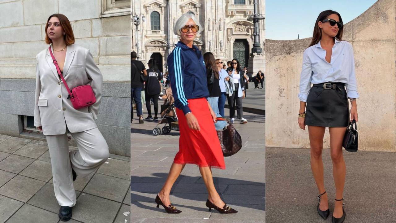 Três mulheres usando looks coloridos com as cores que são tendências no verão