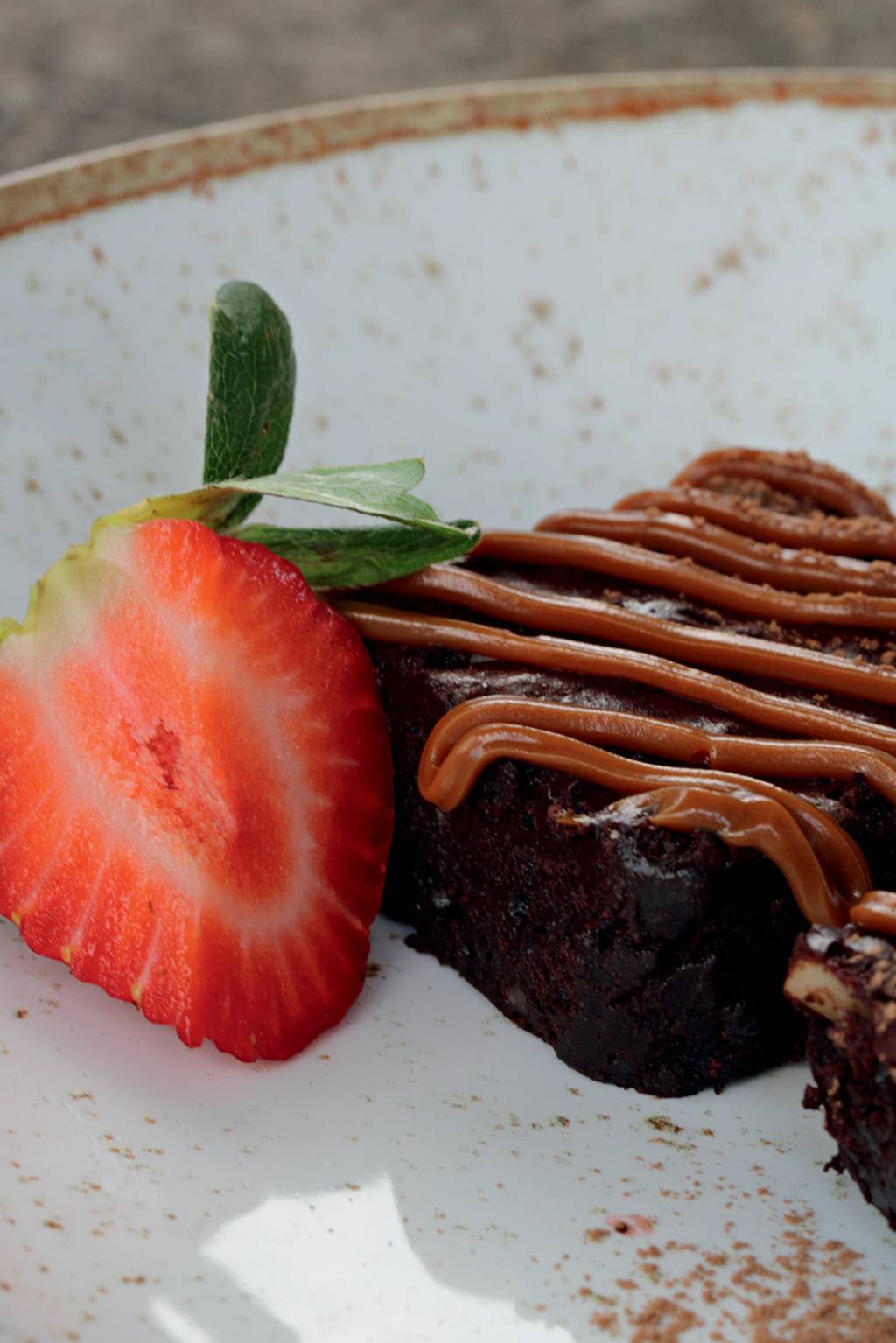 Receber Barca no Mar – Brownie de doce de leite Receber Barca no Mar - Brownie de doce de leite